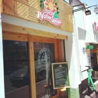 Exterior of snack bar entrance at Naturlandia in Lima