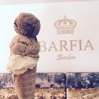 Gelato three scoops at Barfia in Wolverhampton