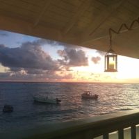 Sunset from Castaways. at Castaways Bar & Grill in Bridgetown