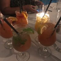 Rum punch and mojitos  at Castaways Bar & Grill in Bridgetown