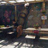 Outside area at The Secret Garden in Galway