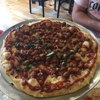 Bbq chicken pizza at Veggie Crust in Somerville
