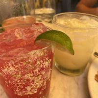 Dragonfruit Marg and Pool Party (coconut cocktail) at True Food Kitchen - W Ave in Austin