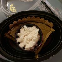 Squash pie with coconut whipped cream. Amazing  at True Food Kitchen - W Ave in Austin