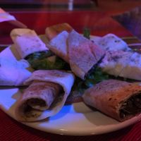 Zatar Bread (with Thyme & sesame seasoning) - vegan at Ranoush in St Louis