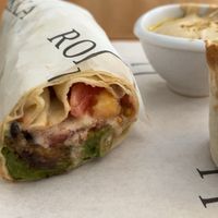 Vegan falafel wrap 🌯   at Rokka in Antalya