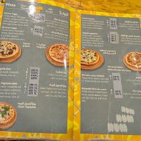 Menu at Rokka in Antalya