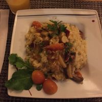 Vegan risotto. at Spaghetto in Ubatuba