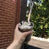 Mint chocolate cookie milkshake at Lagusta's Luscious Cafe in New Paltz