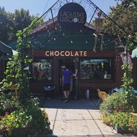 Beautiful storefront  at Lagusta's Luscious Cafe in New Paltz