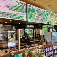 Interior with Menu at Lagusta's Luscious Cafe in New Paltz