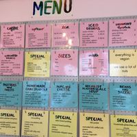 Full menu at Lagusta's Luscious Cafe in New Paltz