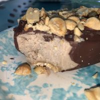 Inside peanut butter icecream bar  at Lagusta's Luscious Cafe in New Paltz