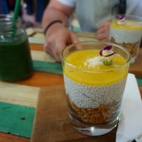 vegan chia seed pudding, also gluten free at Bubba's - Ban Tai in Koh Phangan