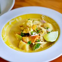 1/3 Portion of Khao Soi
Photo Credit: Phil Moore at Bodhi Tree Cafe in Chiang Mai