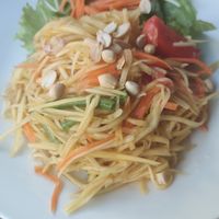 Mango salad #Veganuary at Bodhi Tree Cafe in Chiang Mai