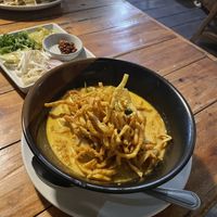 Khao Soi  at Bodhi Tree Cafe in Chiang Mai