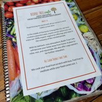 Menu  at Bodhi Tree Cafe in Chiang Mai