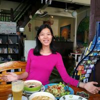 loved the vegan food here!!!!!  at Bodhi Tree Cafe in Chiang Mai