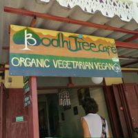 sign  at Bodhi Tree Cafe in Chiang Mai