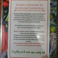 Menu Cover at Bodhi Tree Cafe in Chiang Mai