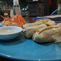 Spring rolls (non-fried) at Bodhi Tree Cafe in Chiang Mai