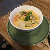 red curry 🔥   at Bodhi Tree Cafe in Chiang Mai
