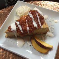 Vegan cheesecake at The Angel Microbrewery in Nottingham