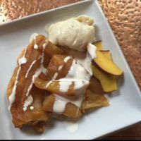 Vegan tarte tatin at The Angel Microbrewery in Nottingham