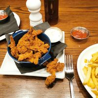 Mushroom wings at The Angel Microbrewery in Nottingham