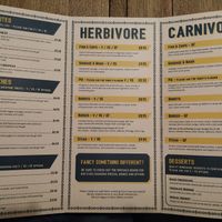 Menu page 1/2 at The Angel Microbrewery in Nottingham