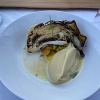 Main course: grilled pointed cabbage at Mediamatic ETEN in Amsterdam