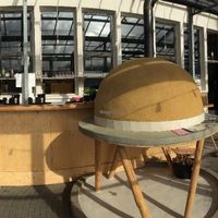 The greenhouse on the waterside at Mediamatic ETEN in Amsterdam