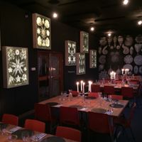 Dining room inside at Mediamatic ETEN in Amsterdam