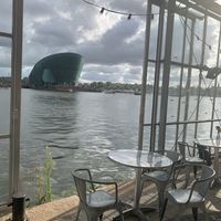 Seating area at Mediamatic ETEN in Amsterdam