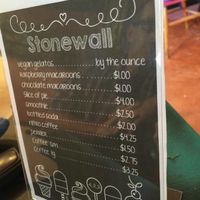 Stonewall Corner is now offering Red Pepper, Poblano, Basil Pesto, Traditional and BBQ Hula pizza in the evenings and check out their Lunch options as well, salads, soups and breads. Yep all VEGANS!  at Stonewall Corner in Douglas