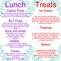 Stonewall Corner is now offering wood-fired Red Pepper, Poblano, Basil Pesto, Traditional and BBQ(contains honey) Hula veggie pizza in the evenings with their own homemade non-dairy cheese and check out their Lunch options as well. at Stonewall Corner in Douglas