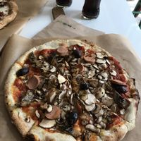 Vegan four seasons  at Pizzare in Berlin