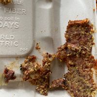 Excessive mustard removed for overwhelming the burger  at The Corner Beet in Denver