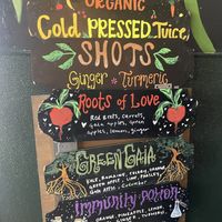 Juice menu   at The Corner Beet in Denver
