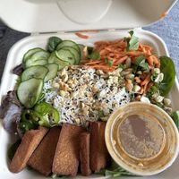 Peanut tofu satay salad   at The Corner Beet in Denver
