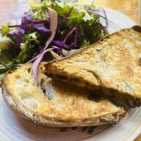 Mushroom panini.   at The Corner Beet in Denver