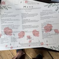 The menu  at The Corner Beet in Denver
