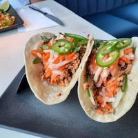 Bahn mi tofu tacos at Vital Root in Denver