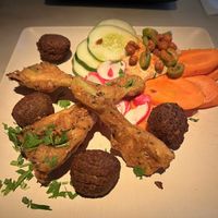 Fried artichoke & hummus  at Vital Root in Denver