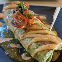 Vegan breakfast burrito at Vital Root in Denver