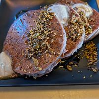 Ube mochi pancakes at Vital Root in Denver