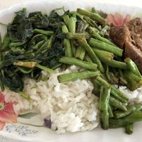 Mixed veg 3 dishes $3 at Fang Lin Vegetarian in West Singapore