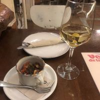 Tapa and wine at La Encomienda in Madrid