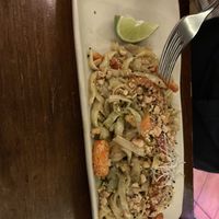 Pad Thai dish for husband - super tasty  at La Encomienda in Madrid